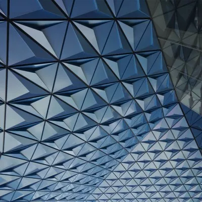 Formes gÃ©omÃ©triques d'une faÃ§ade de bÃ¢timent